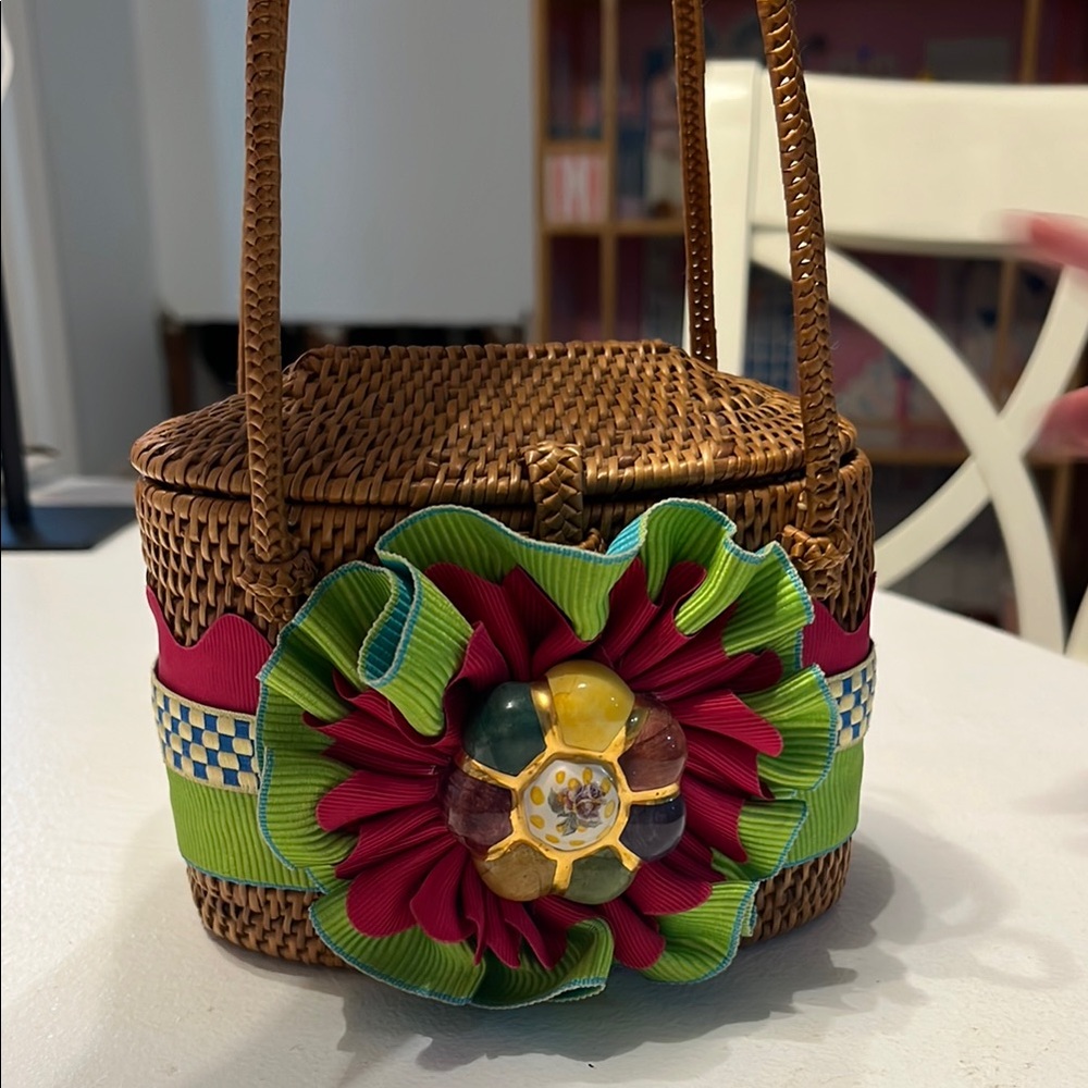 Rare Mackenzie-Mini wicker purse *One of a kind!